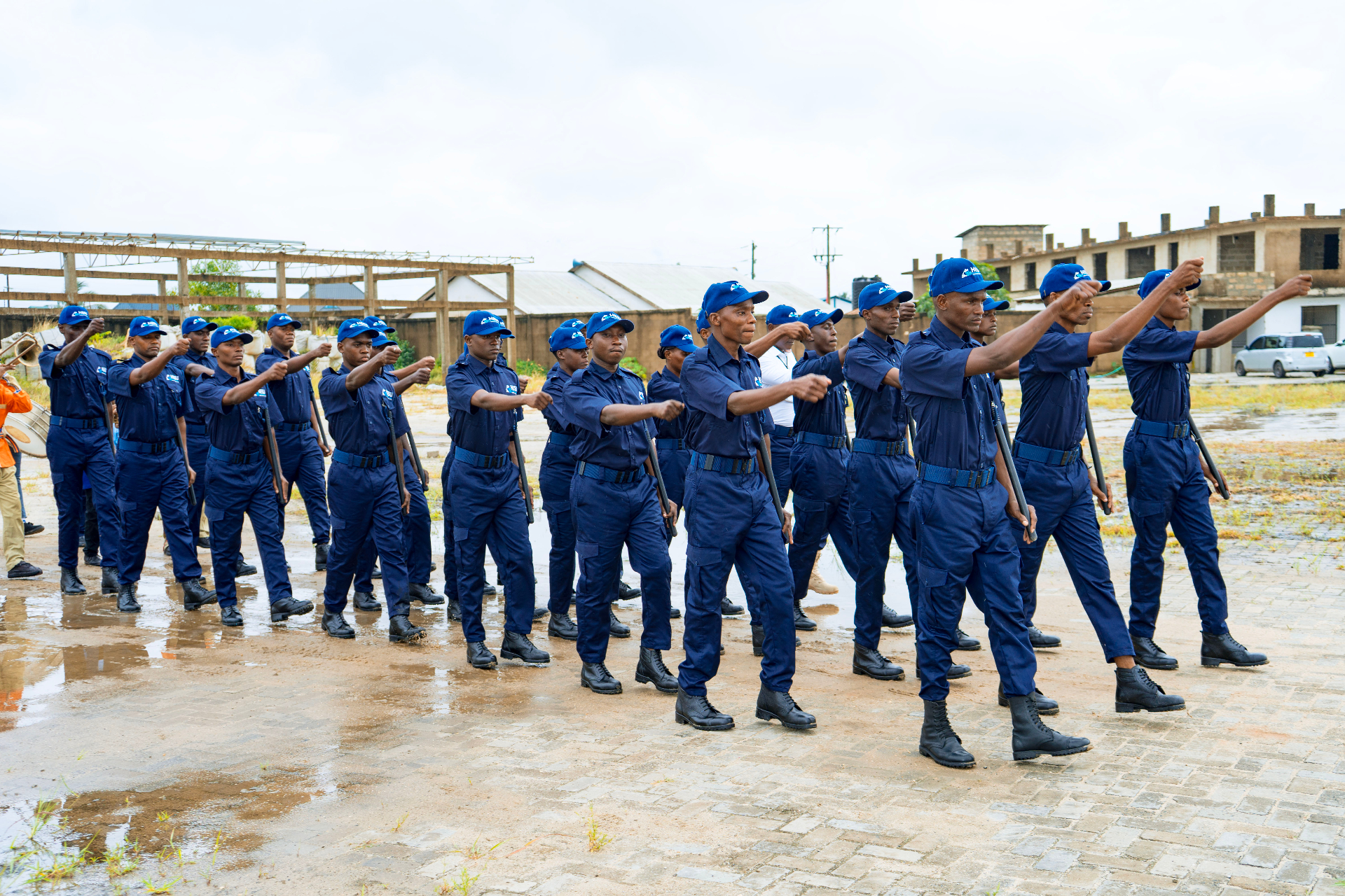 Hesu security team on drill formation
